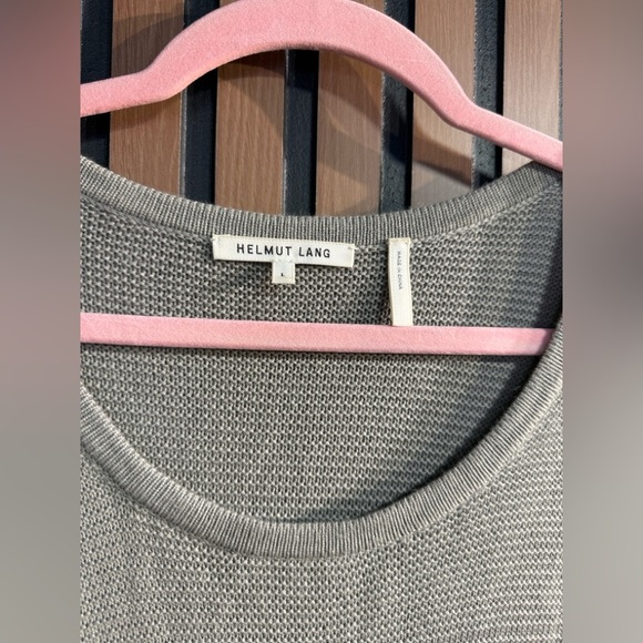 Helmut Lang Women's Gray Crew Neck Sweater - Picture 3 of 5